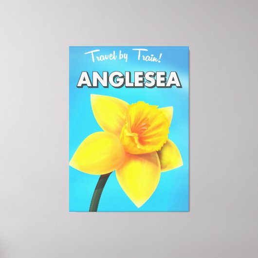 Anglesea vintage reisposter cartoon canvas afdruk (Voorkant)