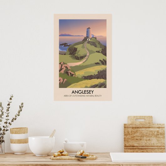 Anglesey AONB Reisposter Poster (Keuken)