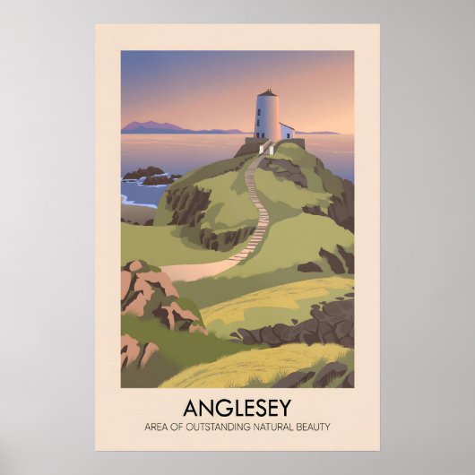 Anglesey AONB Travel Poster (Voorkant)