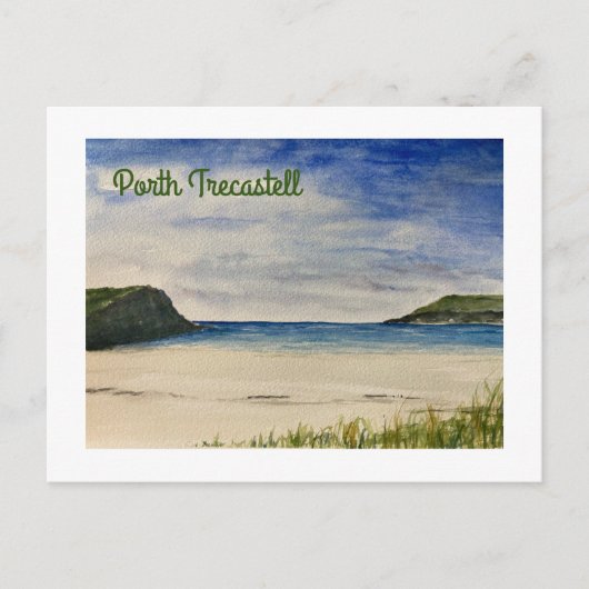 Anglesey Porth Trecastell Briefkaart (Voorkant)