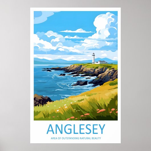Anglesey Reisprint Muur Kunst Anglesey Muur Poster (Voorkant)