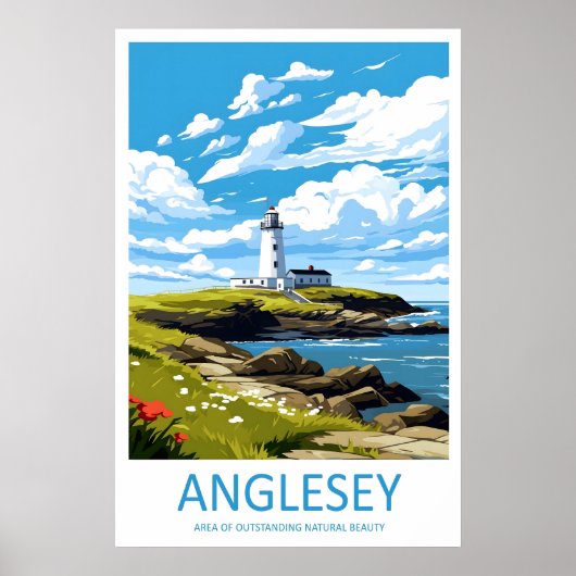 Anglesey Reisprint Muur Kunst Anglesey Muur Poster (Voorkant)