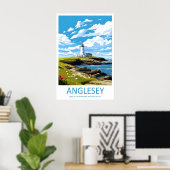 Anglesey Reisprint Muur Kunst Anglesey Muur Poster (Thuiskantoor)