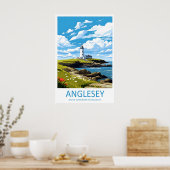 Anglesey Reisprint Muur Kunst Anglesey Muur Poster (Keuken)