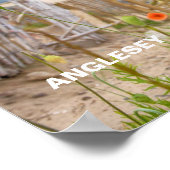 Anglesey Wales Schilderachtig Uitzicht Beach and W Poster (Hoek)