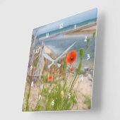 Anglesey Wales Schilderachtig Uitzicht Beach and W Vierkante Klok (Hoek)