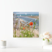 Anglesey Wales Schilderachtig Uitzicht Beach and W Vierkante Klok (Huis)