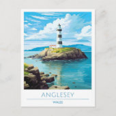 Anglesey Wales Vintage Travel Briefkaart (Voorkant)