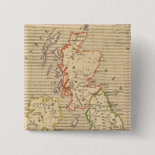 Angleterre, Ecosse & Irlande en 900 Vierkante Button 5,1 Cm (Voorkant)