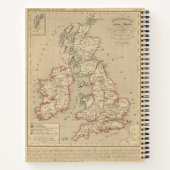 Angleterre, Ecosse, Irlande et Man 1100 a 1280 Notitieboek (Achterkant)