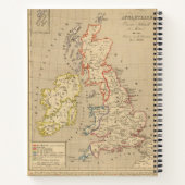 Angleterre, Ecosse, Irlande et Man en 1100 Notitieboek (Achterkant)