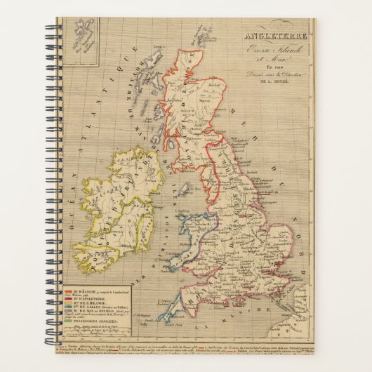 Angleterre, Ecosse, Irlande et Man en 1100 Planner (Voorkant)