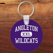 Angleton - Wildcats - High School - Angleton Texas Sleutelhanger (Voorkant)