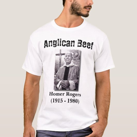 Anglicaans rundvlees, Homer Rogers T-shirt (Voorkant)