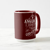 Anglican Deacon, aangedreven door God en koffie Mok (Voorkant rechts)