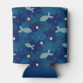 Angling Gevist Persoonlijke Blauwe Camo Blikjeskoeler (Achterkant)