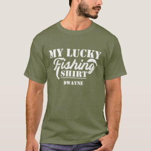 Angling Lucky Vissen Shirt Grappig Quote