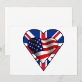 Anglo-Amerikaanse uitnodiging (Voorkant / Achterkant)