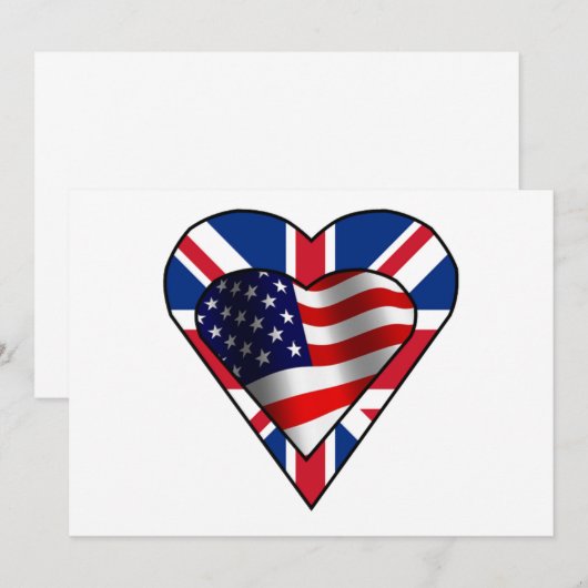 Anglo-Amerikaanse uitnodiging (Voorkant / Achterkant)