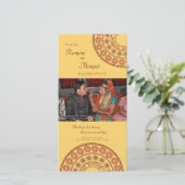 Anglo Indian Henna bruiloft Dank u fotokaart Bedankkaart (Staand voorkant)