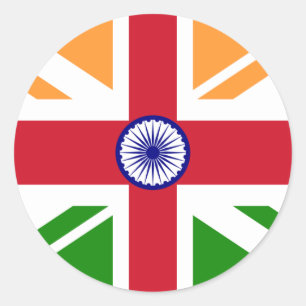 Anglo Indian Indentity, India Ronde Sticker