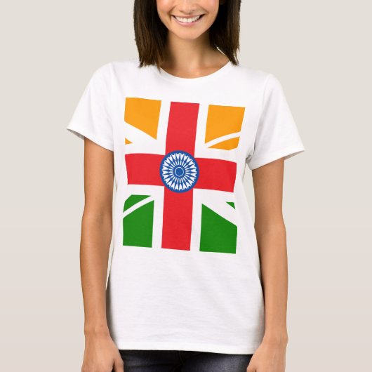 Anglo Indische vlag T-shirt (Voorkant)