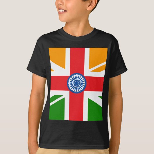 Anglo Indische vlag T-shirt (Voorkant)