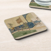 Anglo-Japans Design, c.1860 (pen & zwarte inkt & Onderzetter (Linkerzijde)