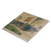 Anglo-Japans Design, c.1860 (pen & zwarte inkt & Tegeltje (Zijkant)