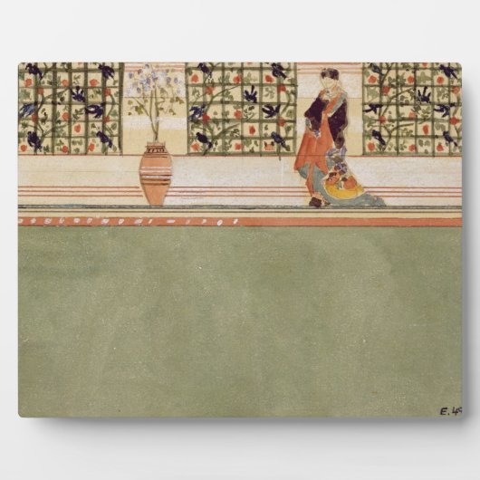 Anglo-Japans wandontwerp, c.1860 (w/c & potlood o) Fotoplaat (Voorkant)