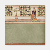 Anglo-Japans wandontwerp, c.1860 (w/c & potlood o) Magneet (Voorkant)