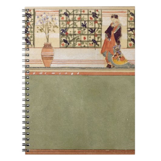 Anglo-Japans wandontwerp, c.1860 (w/c & potlood o) Notitieboek (Voorkant)