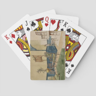 Anglo-Japanse Design, c.1860 (pen en zwarte inkt & Pokerkaarten