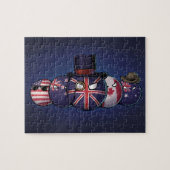 Anglo-Saxon Countryballen Legpuzzel (Horizontaal)