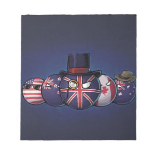 Anglo-Saxon Countryballs Notitieblok