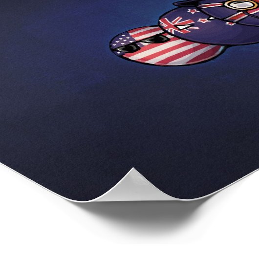 Anglo-Saxon Countryballs Poster (Hoek)