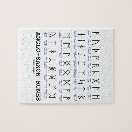 Anglo-Saxon draait (Linguistics Cryptography) Legpuzzel (Horizontaal)