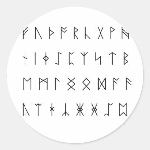 Anglo-Saxon draait Ronde Sticker