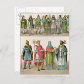 Anglo-Saxon Dress Briefkaart (Voorkant / Achterkant)