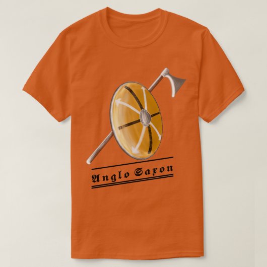 Anglo Saxon Shield and Ax T-shirt (Design voorkant)