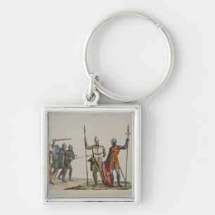 Anglo-Saxon Warriors, bord 14 uit 'The History o Sleutelhanger