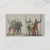 Anglo-Saxon Warriors, bord 14 uit 'The History o Visitekaartje (Achterkant)