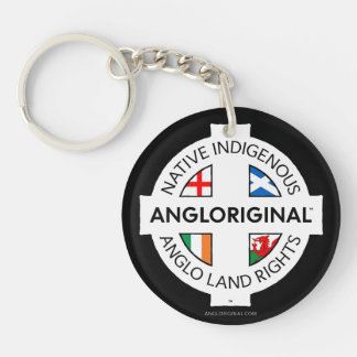 Angloriginal™ 4 Naties Landrechten Acryl Sleutelhanger