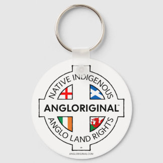 Angloriginal™ 4 Naties Landrechten Metalen Sleutel Sleutelhanger
