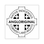 Angloriginal™ Cornische Grondrechten Rubberen Stem Rubberstempel (Afrduk)
