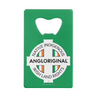Angloriginal™ Ierse Grondrechten Creditkaart Flessenopener