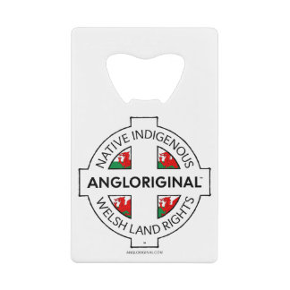 Angloriginal™ Welshe Landrechten Creditkaart Flessenopener