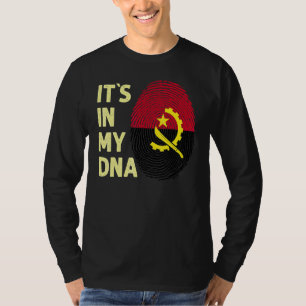 Angola 1 in mijn dna Angolan vlagteam T-shirt