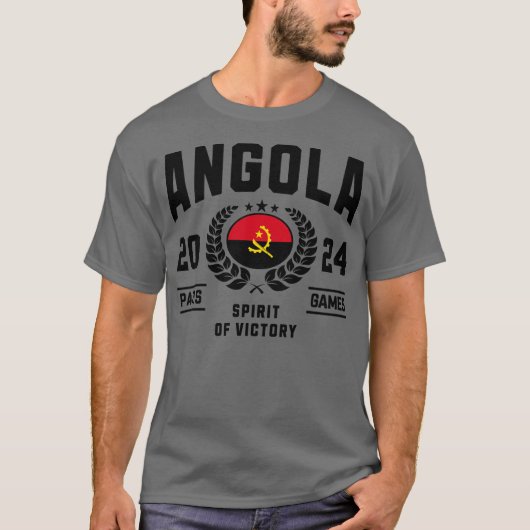Angola 2024 Sportliefhebber T-shirt (Voorkant)