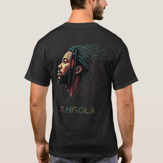 ANGOLA_Afro-Tech_Vision_in_Digital_Circuitry T-shirt (Achterkant)